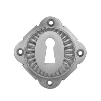 Schlossrosette BB - für Zimmertüren - Nickel matt