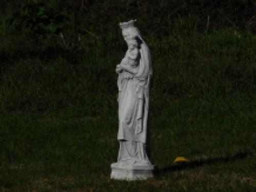 Wunderbare Statue von Maria - Kind, super schöne Vollsteinstatue