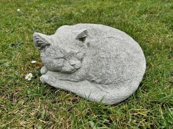 poes , kat , tuinbeeld ,beton