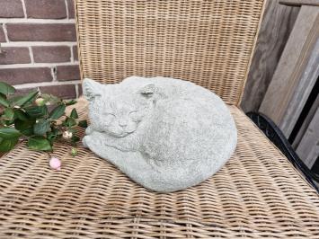 poes , kat , tuinbeeld ,beton