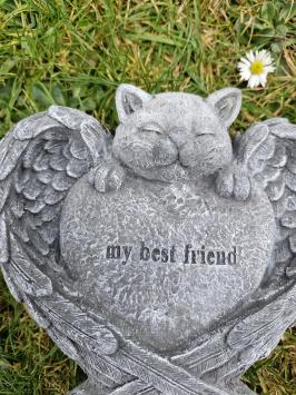 Grafbeeld voor een poes , kat , beton