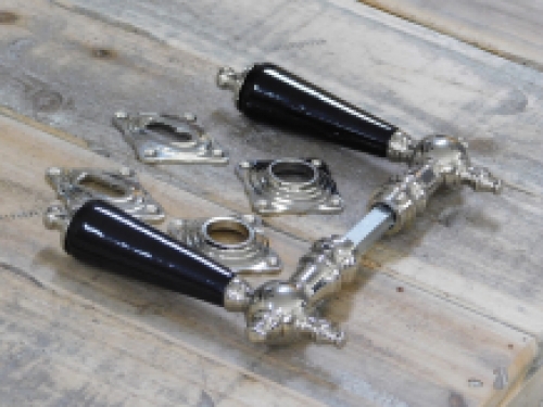 Deur Set voor antieke deuren, nikkel keramiek deurknoppen retro design, antiek