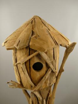 Vogelhäuschen, Teakholz