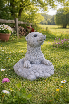 Gartenstatue eines Maulwurfs, Beton