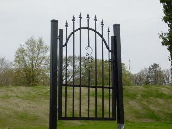 Zierzäune - Gartenzaun - pulverbeschichtet schwarz