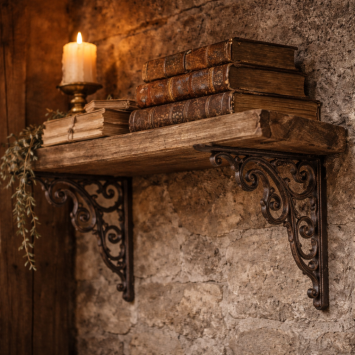 Winkelhalterungssatz aus Gusseisen