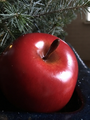 Prachtig echt lijkende appel en peer, zie de foto's!!