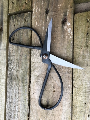 Handgesmede schaar-scissor Dure, echt fantastisch ontwerp!!