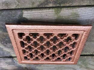 Warmluft-/Lüftungsgitter für Kamin, rechteckig, Gusseisen Farbe-Bronze-Kupfer