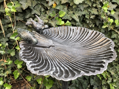 Fors-großes Vogelfutterhaus aus Gusseisen mit schwarzem Graurost