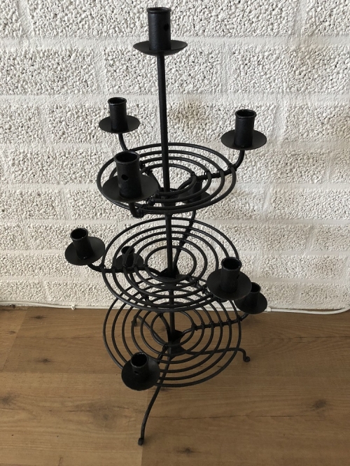 Kerzenständer - Etagere 3 Schichten, Schmiedeeisen, schönes Design!