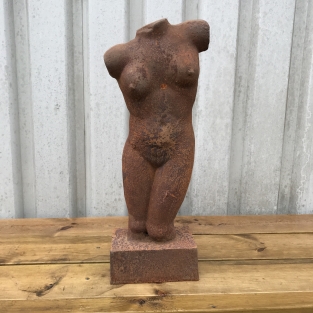 Schöner weiblicher Torso aus Gusseisen