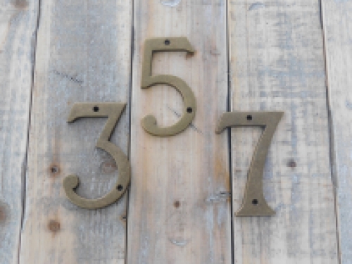 Hausnummern, Messing-Brass-beliebige Kombination von 1-9