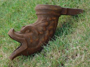 Downspout Outlet – Cast Iron – Fish-Shaped – Gargoyle-style Gutter Outlet