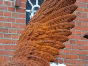 Einmalig: Adler XL – 113 cm – Gusseisen – Gartenfigur