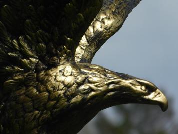 Adler im Flug - Polystone - gold/schwarz