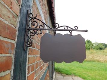 Schild Rectangular XL - Gusseisen - Braun