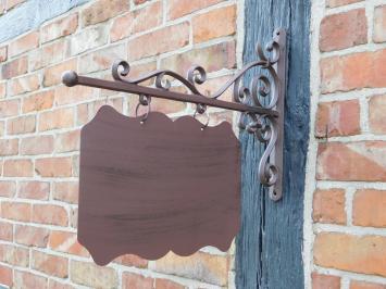 Schild Rectangular XL - Gusseisen - Braun