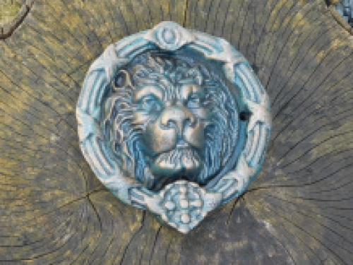 Door knocker Lion's head large, cast iron brass look, beautiful design!!!