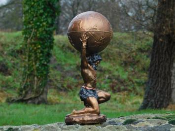 Beeld Atlas - griekse mythologie - polystone - brons look