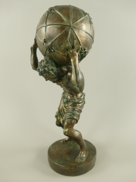Atlas-Statue – 42 cm – Polystone – Dekorative Statue