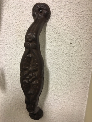 Deur handvat - handvat van gietijzer, bromelia