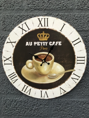 Klok 'koffie', keukenklok / keukendecoratie