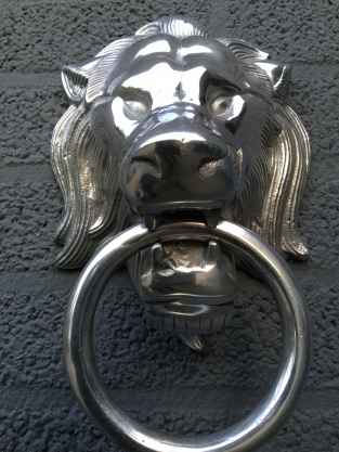 Schöner Aluminiumabdruck voller Löwenkopf, LAST!