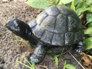 Schildkröte Bronze-Look, solide Gusseisen, schön!