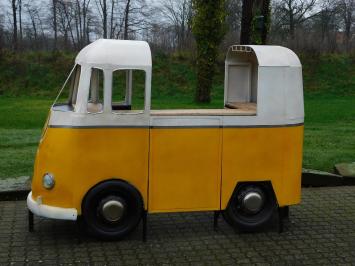 Foodtruck antiek, busje als bar, metaal en hout, exclusief!