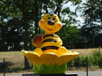 Beeld Bij met Bloembak - 50 x 40 cm - Polystone