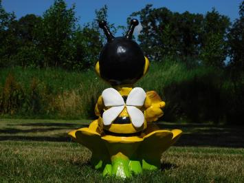 Beeld Bij met Bloembak - 50 x 40 cm - Polystone