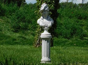 Statue Büste einer edlen Frau - Massivstein - Detailliert
