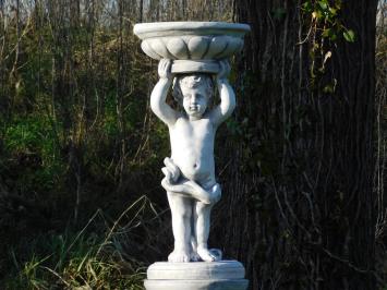 Statue Engel mit Schale - 80 cm - Stein