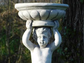 Statue Engel mit Schale - 80 cm - Stein