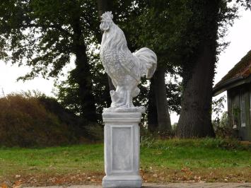 Gartenfigur „Hahn“ XL – 65 cm – Stein