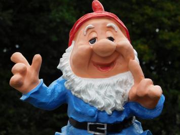 Eenmalig: Beeld Kabouter Blauw - 57 cm - Polystone