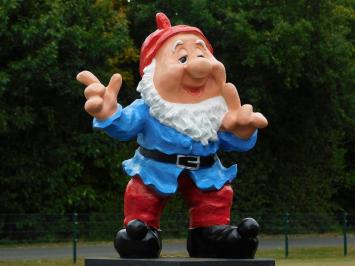 Eenmalig: Beeld Kabouter Blauw - 57 cm - Polystone
