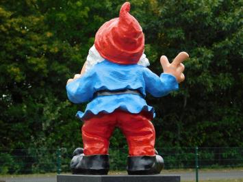Eenmalig: Beeld Kabouter Blauw - 57 cm - Polystone