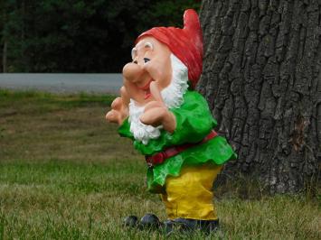Eenmalig: Beeld Kabouter Groen - 57 cm - Polystone
