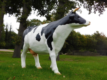 Skulptur Kuh XXL – 147 x 205 cm – Polystone