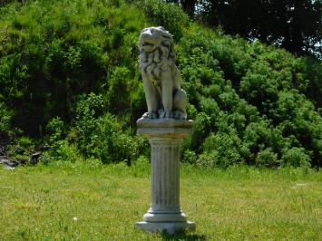Beeld Leeuw op Sokkel - 104 cm - Steen