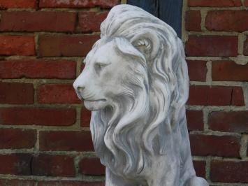 Löwenstatue – 60 cm – Massiver Stein