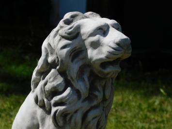 Tuinbeeld Leeuw – Zittend – 50 cm – Volledig Steen