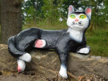 Statue „Liegende Katze“ – 33 cm – Polystone