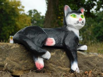 Statue „Liegende Katze“ – 33 cm – Polystone