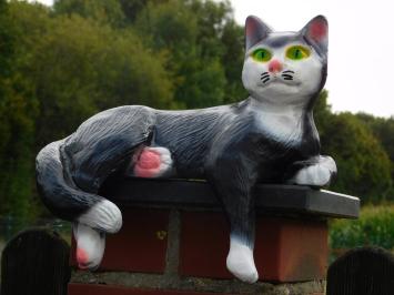 Statue „Liegende Katze“ – 33 cm – Polystone