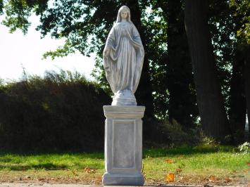 Beeld Maria op Sokkel - 110 cm - Steen