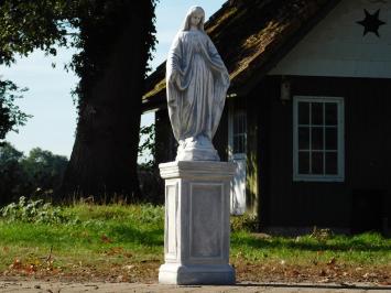 Beeld Maria op Sokkel - 110 cm - Steen