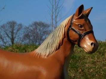 Beeld Paard - 75 cm - Bruin - Polystone